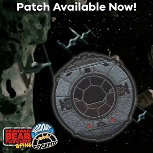 Star Wars "Imperial TIE Fighter" iron-on embroidered 3.5-inch patch - Picture 1 of 10