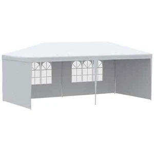 Carpa gazebo carpa fiesta 6 x 3 m exterior patio toldo refugio - Imagen 1 de 11