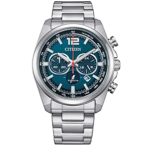 Orologio Citizen Eco Drive Racing Crono Uomo Acciaio Cronografo Sportivo Blu - Imagen 1 de 4