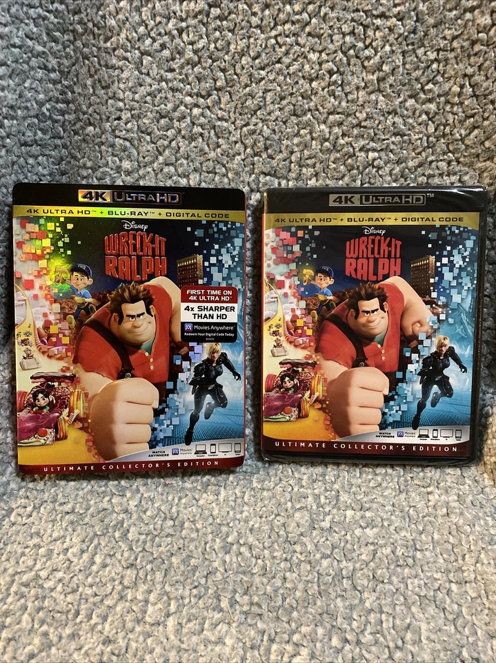 Disney Wreck It Ralph 4K UHD + Blu-ray + Digital New With Slipcover Foto 1 de 2