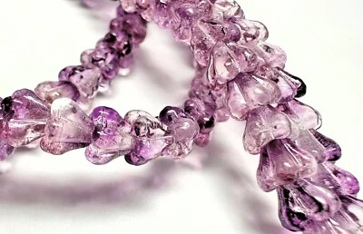 Cuentas, 50 Ultra Amatista Vidrio Checo 6x4mm Bebé Campana Cono Flor con Agujero de 0.8mm Foto 1 de 4