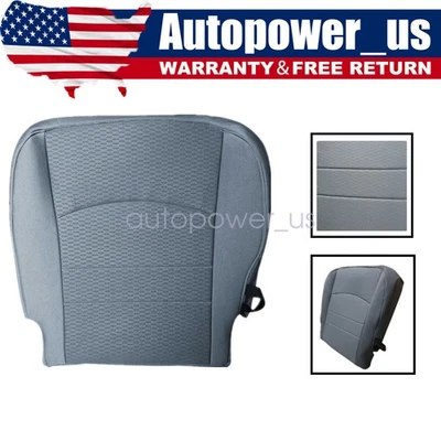 Cubierta de asiento de tela gris inferior para Dodge Ram 1500 2500 3500 2013-2018 Foto 1 de 4