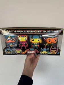 Funko Pop! Marvel - 4er Pack: Captain America, Iron Man, Thor, Doctor Strange BL - Bild 1 von 5