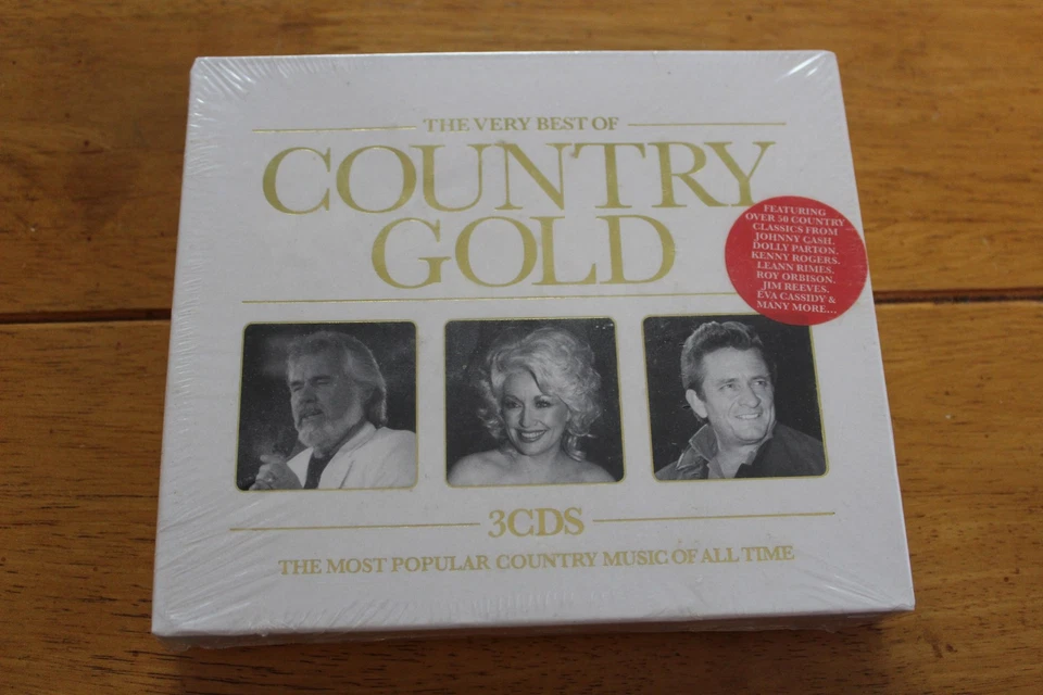 The Very Best Of Country Gold 3CD Box Set Country Music Johnny Cash Dolly Parton - Imagem 1 de 2