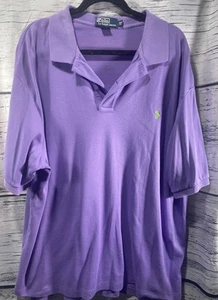 Polo Ralph Lauren Shirt Mens 2XB Purple Polo Big and Tall Preppy - Picture 1 of 7