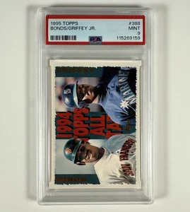 1995 Topps #388 Bonds/Griffey Jr. PSA 9 MINT HOF Giants Mariners MLB Baseball - Picture 1 of 5