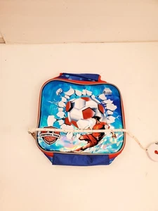 Football Lunch Box Bag Boys Girls,Reusable Cooler Warm Lunch - Picture 1 of 5