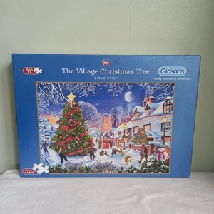 Gibsons 500 XL Piece Jigsaw Puzzle The Village Christmas Tree COMPLETE S Crisp - Picture 1 of 7