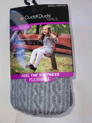 Medias suéter grises pequeñas/medianas Cuddl Duds para niñas nuevas con etiquetas Foto 1 de 2