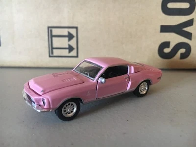 Shelby Collectibles 1968 Ford Mustang GT-500 Fastback Coupe Light Pink 1:64 - Image 1 of 4