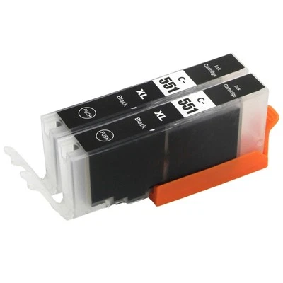 2 Schwarze (CLI) Tintenpatronen für Canon PIXMA iP7200 iX6850 MG5650 MG5450S - Bild 1 von 4