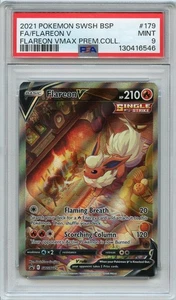 FLAREON V PSA 9 2021 POKEMON SWSH BLACK STAR PROMO BSP #179 PREMIUM COLL FA 09 - Imagen 1 de 2