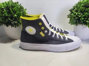 Zapatos Converse Chuck Taylor All Star para hombre 10 para mujer 12 gris amarillo neón 🟡 Nuevos - Imagen 1 de 10