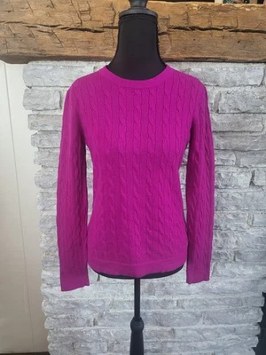 Peter Millar чистый кашемир кабель вязаный свитер фиолетовый женщин маленький ворота - Изображение 1 из 4