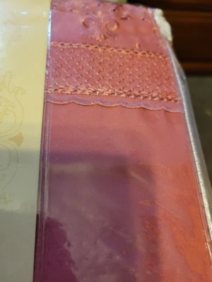 Highgatw Manor Full Sheet Set  Berry Color Embroider Trim - Image 1 of 3