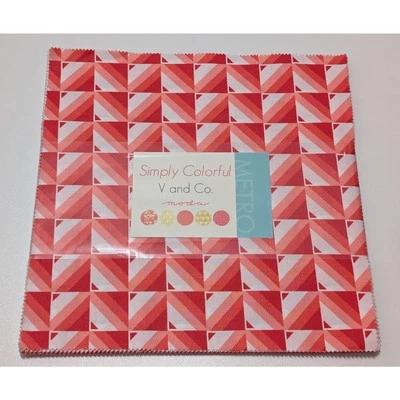 Simply Colorful Junior Layer Cake by V and Co. for Moda Fabrics 10 in Tiles - Image 1 of 4