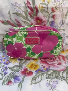 Bolsa de maquillaje cosmético floral rosa Lilly Pulitzer Estee Lauder - Imagen 1 de 6