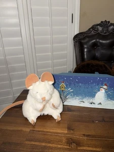 Folkmanis White Mouse Hand Puppet Plush 7”  Stuffed Animal Toy Folktales - Picture 1 of 6