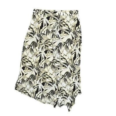 Chico's Size 1 A-Line Midi Skirt Multicolor Polyester Lined Stretch - Image 1 of 4