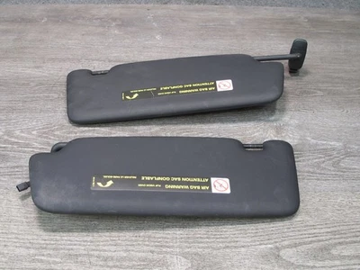 13-16 AUDI A4 S4 B8 СЕДАН КОМПЛЕКТ ИЗ 2 ПЕРЕДНИХ ЛЕВЫХ И ПРАВЫХ СОЛНЦЕЗАЩИТНЫХ КОЗЫРЬКОВ ЧЕРНЫЙ OEM - Изображение 1 из 4