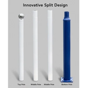 Street Lamp Pole Metal Split Light Post For Solar Lamps Lighting Fixtures Spare - Afbeelding 1 van 12