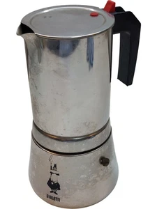 BIALETTI Acero Inoxidable Moka Olla Estufa Cafetera Espresso Diseño Duradero - Imagen 1 de 17