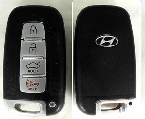 Unlocked OEM HYUNDAI logo SONATA GENESIS smart UNCUT key entry remote SY5HMFNA04 - Picture 1 of 3