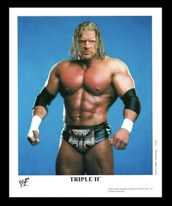 WWE TRIPLE H P-744 OFFICIAL LICENSED 8X10 ORIGINAL PROMO PHOTO FROM 2002 RARE - Picture 1 of 2