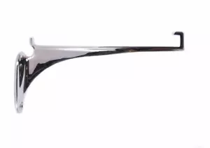 "Kelsall" Bright Chrome Glass Shelf Bracket 9cm x 18cm - Picture 1 of 2