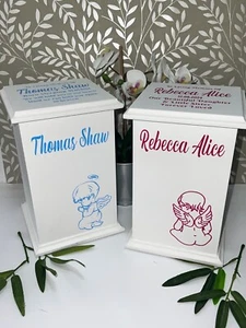 New Ashes Casket/Urn/Box - Cremation Memorial Keepsake Unique - Handmade baby - Picture 1 of 7
