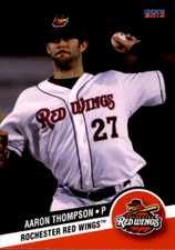 2014 Rochester Red Wings Choice #26 Aaron Thompson Santa Fe New Mexico NM Card