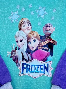 Disney Frozen Elsa And Anna Girls Hoodie Sweatshirt Age 7-8 Years  - Picture 1 of 7