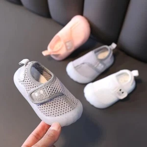 Child Mesh Walking Shoes, Soft Sole Breathable Sneakers for Babies & Girls - Picture 1 of 5