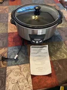 COOKS ESSENTIALS 6-QUART- PROGRAMMABLE SLOW COOKER- New- Never Used- Guaranteed - Picture 1 of 6