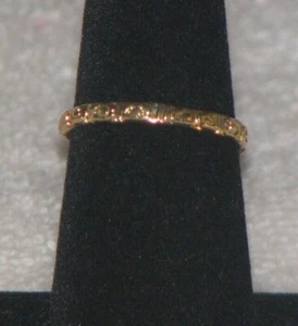 Vintage Messing Verlobungsring Band eigenständiges Design (Größe 6,5-7-7,25) - Bild 1 von 5