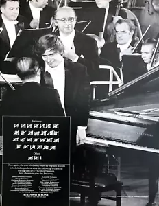 1974 Alexander Slobodyanik en las Naciones Unidas foto Steinway piano impreso anuncio - Imagen 1 de 1
