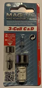 Lámpara de repuesto de bombilla Maglite Mag-num Star II xenón 3 de celda C&D. 1 paquete. - Imagen 1 de 3