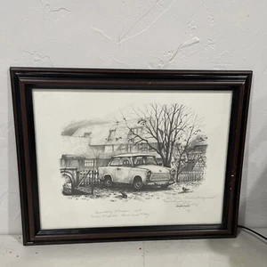 Trabant With American Flag. George Finley Military Art Print *Signed by Artist* - Picture 1 of 8