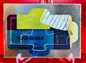 1990 DONRUSS LEAF BASEBALL DIAMOND KING PUZZLE PIEVE YOGI BERRA YANKEES - Picture 1 of 2