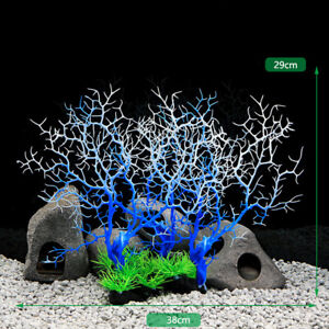  Simulation Tree Coral Reef Plant Aquarium Ornaments Fish Tank Decoration DIY