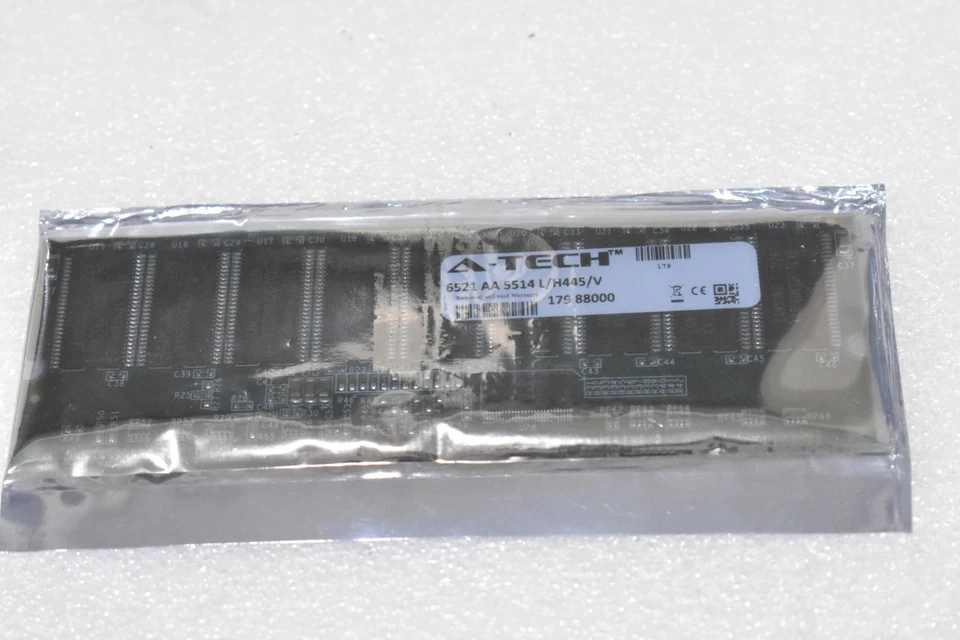 A-TECH 6521 AA 5514 L/H44/V 512MB SD PC133 DIMM/133MHZ ECC REGISTERED 179 88000 - Image 1 of 3