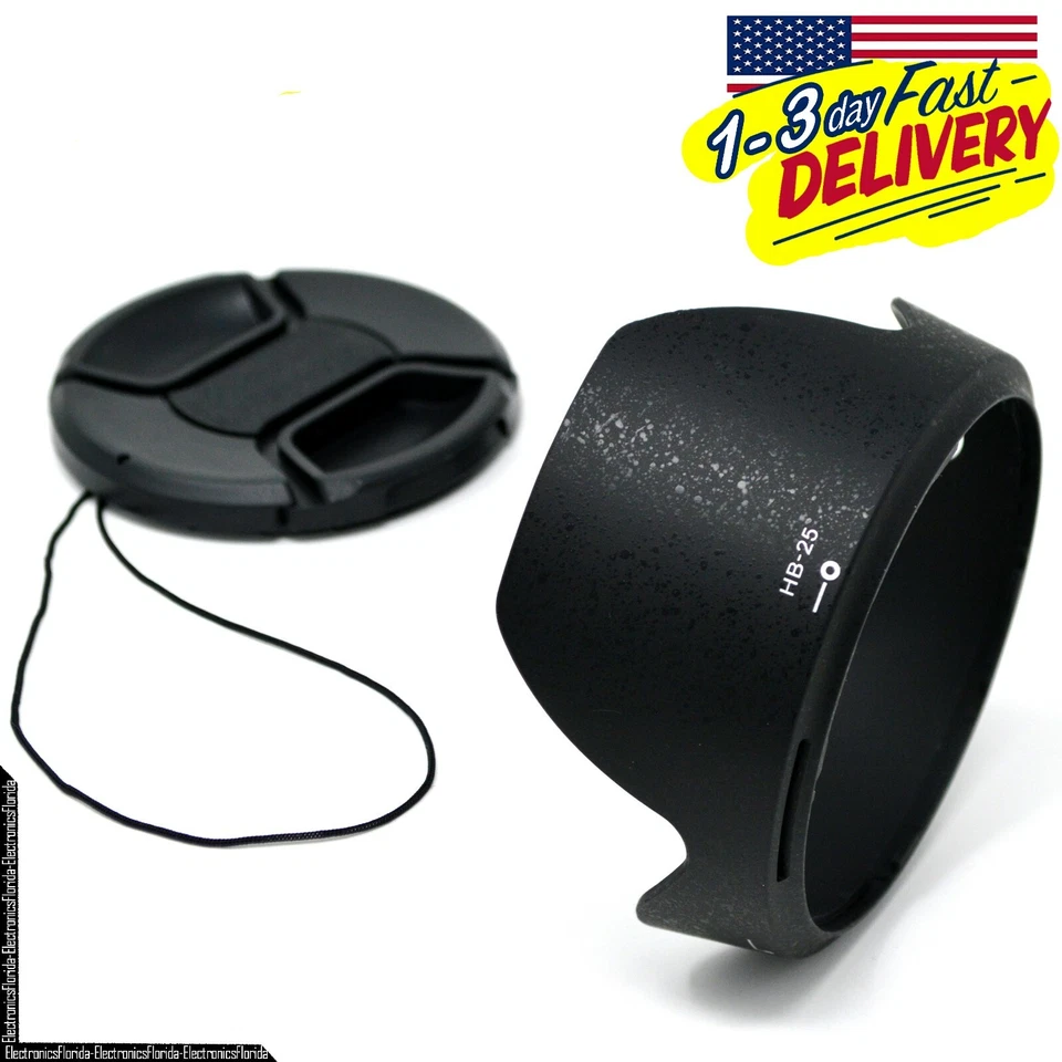 HB-25 HB25 Lens Hood For Nikon AF 24-85mm AF-S 24-120mm VR G - e115