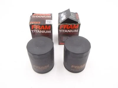 Paquete de 2 filtros de aceite giratorios Fram FS7317 titanio para Acura ILX 2013-2022 Foto 1 de 4