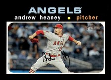2020 Topps Heritage #318 Andrew Heaney   Los Angeles Angels