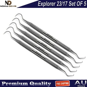 Dental Probe Explorer 23/17 Endodontic Dentist Teeth Scraper Hook Shape Scalers - Bild 1 von 5