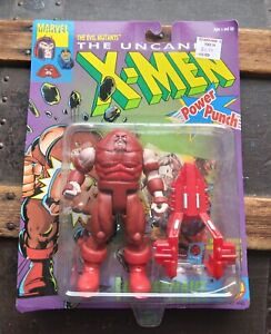 X-Men Juggernaut Power Punch Action MOC Toybiz Marvel Vintage Figure 1993