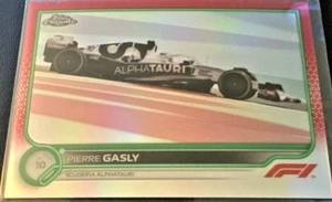 2022 Topps Chrome F1 #121 Pierre Gasly Alphatauri refractor rojo/verde SP COMO NUEVO - Imagen 1 de 2