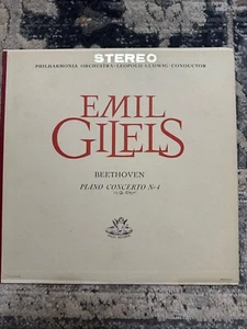 BEETHOVEN EMIL GILELS LUDWIG PHILAMONIA ORCHESTRA PIANO CONCERTO #4 - Imagen 1 de 4