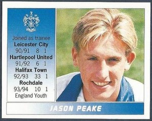 PANINI FOOTBALL LEAGUE 95 -#590-ROCHDALE-JASON PEAKE