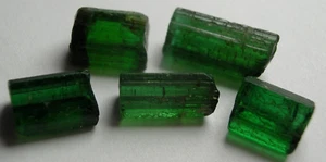 TOURMALINE, CHROME GREEN ROUGH FOR FACETING, NIGERIA, AFRICA - Picture 1 of 5